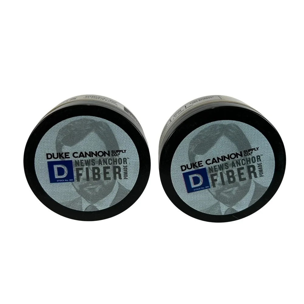 Duke Cannon News Anchor Fiber Pomade Strong Hold Matte Finish 2oz Lot of 2